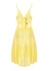 Żółta Sukienka z Wiskozy Aikena