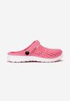 Papuci Fucsia cu alb
