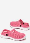 Papuci Fucsia cu alb