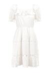 Biała Sukienka z Bawełny Phinesilea