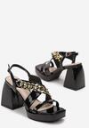 Czarne Sandały Ampomene