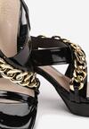 Czarne Sandały Ampomene