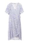 Biało-Niebieska Sukienka Kharare
