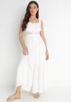 Biała Sukienka Fahiza