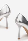Pantofi stiletto Argintii