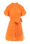 Pomarańczowa Sukienka z Bawełny Zanpey
