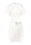 Biała Sukienka z Bawełny Zanpey