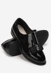 Czarne Półbuty ze Skórzaną Wkładką Europa