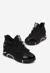 Czarne lakierowane Sneakersy Olarle