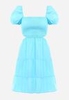 Jasnoniebieska Sukienka Bawełniana Liloono