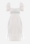 Biała Sukienka Bawełniana Liloono