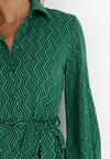 Zielona Sukienka Koszulowa Horro