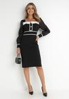 Czarna Sukienka Dopasowana Hulli