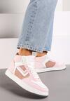 Sneakers Alb cu roz