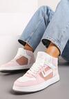 Sneakers Alb cu roz