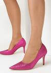 Pantofi cu toc Fucsia