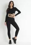 Czarne Legginsy High Waist Push Up Dayi