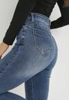 Niebieskie Jeansy Skinny High Waist Push Up Gilko