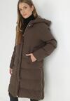 Brązowa Kurtka Pikowana Onnwuen