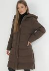 Brązowa Kurtka Pikowana Onnwuen