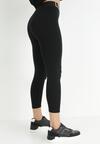 Czarne Legginsy z Napisem w Pasie Nemeza