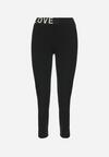 Czarne Legginsy z Napisem w Pasie Nemeza