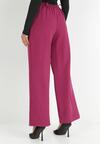 Fuksjowe Spodnie Szerokie High Waist Ivan