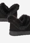 Czarne Śniegowce z Futerkiem Roka