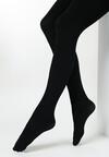 Czarne Rajstopy Wełniane 150 den Gładkie Rolmi