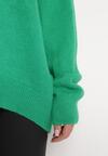 Zielony Sweter z Wiskozy Oversize Yorate