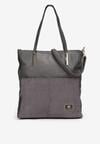 Szara Torebka Shopper na Ramię Amion