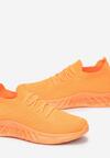 Pomarańczowe Buty Sportowe z Ozdobnym Sznurowaniem Bewa