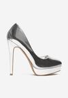 Pantofi stiletto Argintii