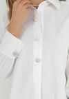 Biała Koszula Bawełniana Trapezowa Hazala
