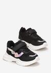 Czarne Buty Sportowe na Rzep Adwar