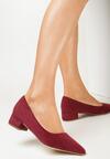 Pantofi cu toc Bordo