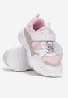Białe Buty Sportowe z Rzepem i Skórzaną Wkładką Aryarose