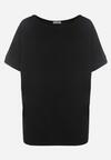 Czarny Bawełniany T-shirt Oversize Anoush