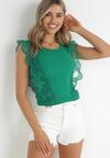 Zielony Top z Koronką Efania