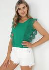 Zielony Top z Koronką Efania