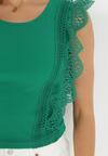 Zielony Top z Koronką Efania