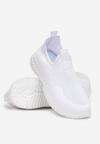 Białe Wsuwane Buty Sportowe z Elastyczną Cholewką Sobhe