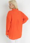 Pomarańczowa Koszula z Bawełny na Guziki Trasov