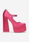 Pantofi cu toc Fucsia