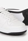 Biało-Czarne Sneakersy z Dekoracyjnymi Wstawkami i Perforacją na Nosku Septisa