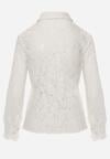 Biała Koronkowa Koszula Zapinana Analeta