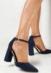 Pantofi cu toc Bleumarin