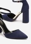 Pantofi cu toc Bleumarin