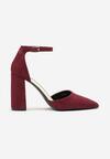 Pantofi cu toc Bordo