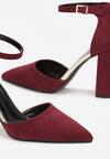Pantofi cu toc Bordo